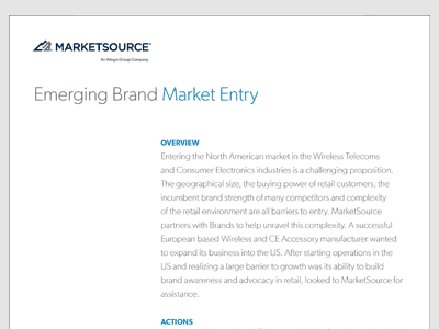 Emerging Brand Market Entry