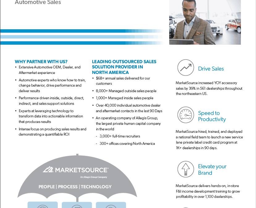 MarketSource Automotive Information Sheet