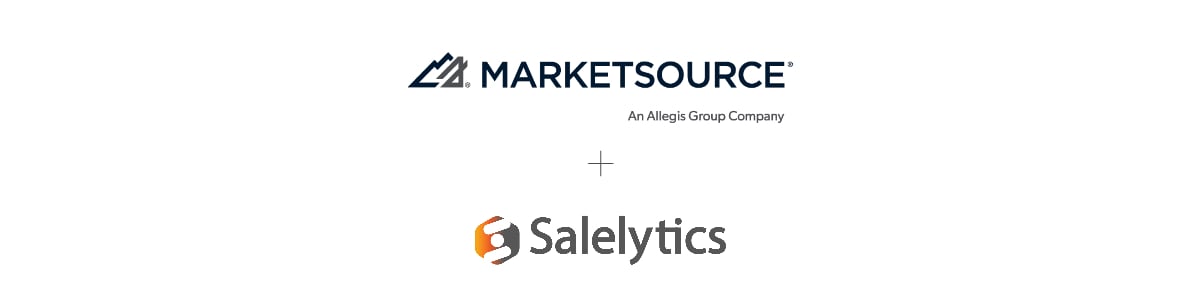 The MarketSource and Salelytics logos
