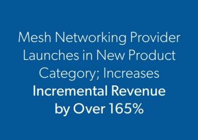 Mesh Networking Provider Launches in New Product Category; Increases Incremental Revenue by Over 165%