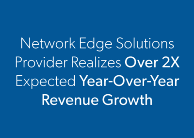 Network Edge Solutions Provider Realizes Over 2X Expected Year-Over-Year Revenue Growth