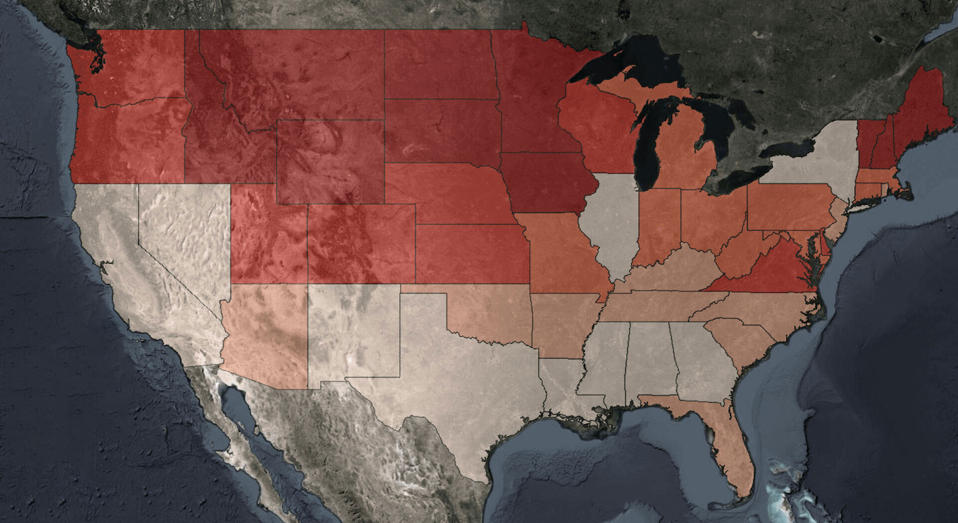 Map of the U.S.